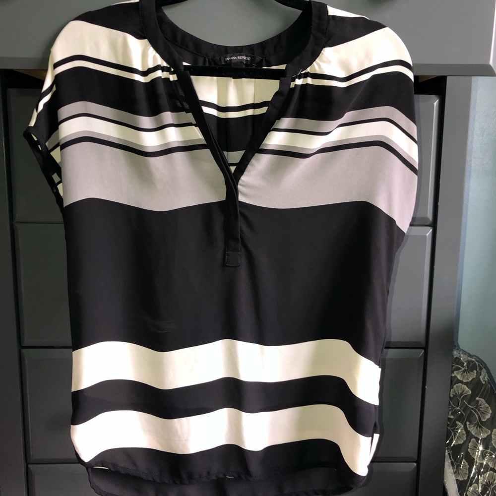 Dolman sleeve striped blouse by Banana Republic